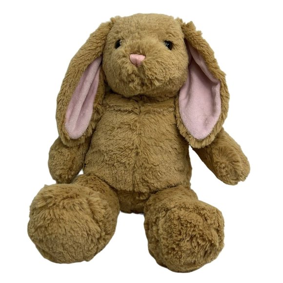 Build A Bear Workshop Bunny Rabbit Plush Stuffed Animal Brown Pink 2009 BAB - Picture 1 of 12